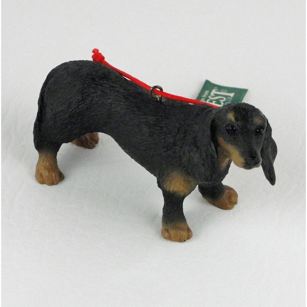 Midwest of Cannon Falls Black Mini Dachshund Dog Ornament Realistic